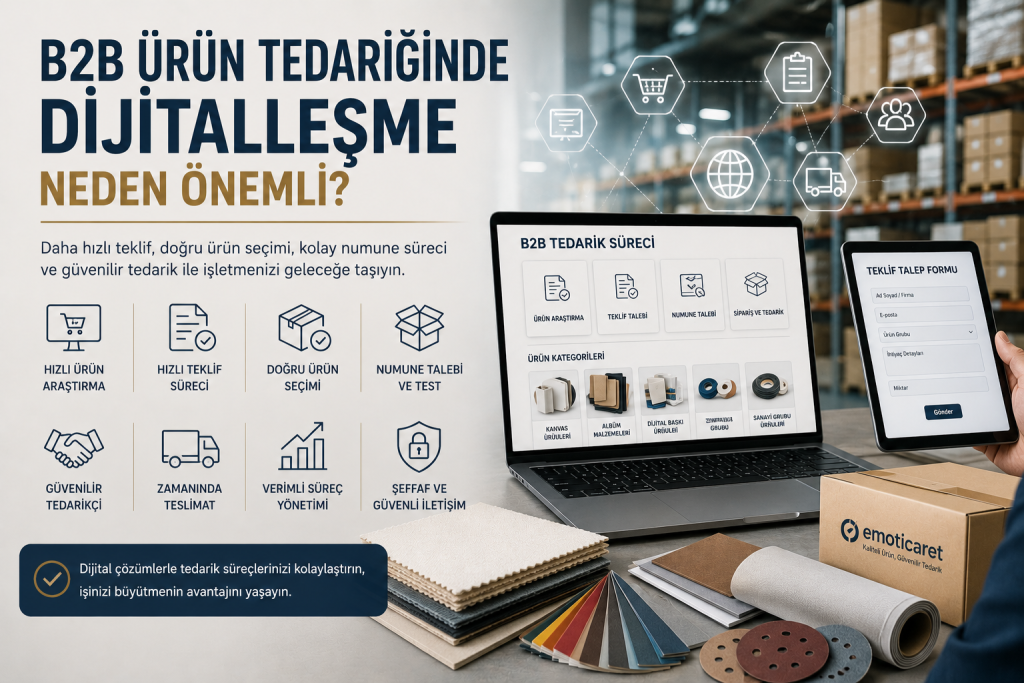 b2b Ürün tedariğinde dijitalleşme