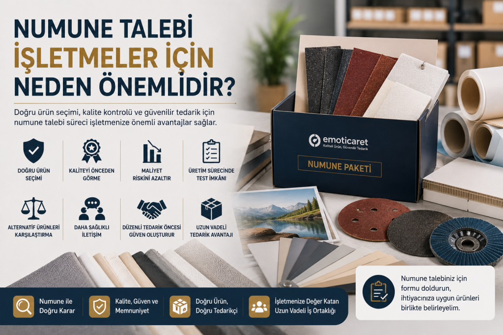 numune talebi işletmeler için neden önemli